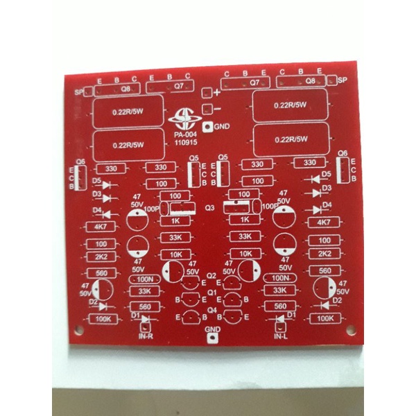 Pcb 150W stereo OCL Power Amplifer PA 004
