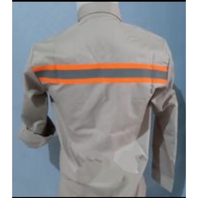 RESLETING COKLAT SUSU BAJU SAFETY SERAGAM WEARPACK ATASAN BERLOGO K3 BENDERA