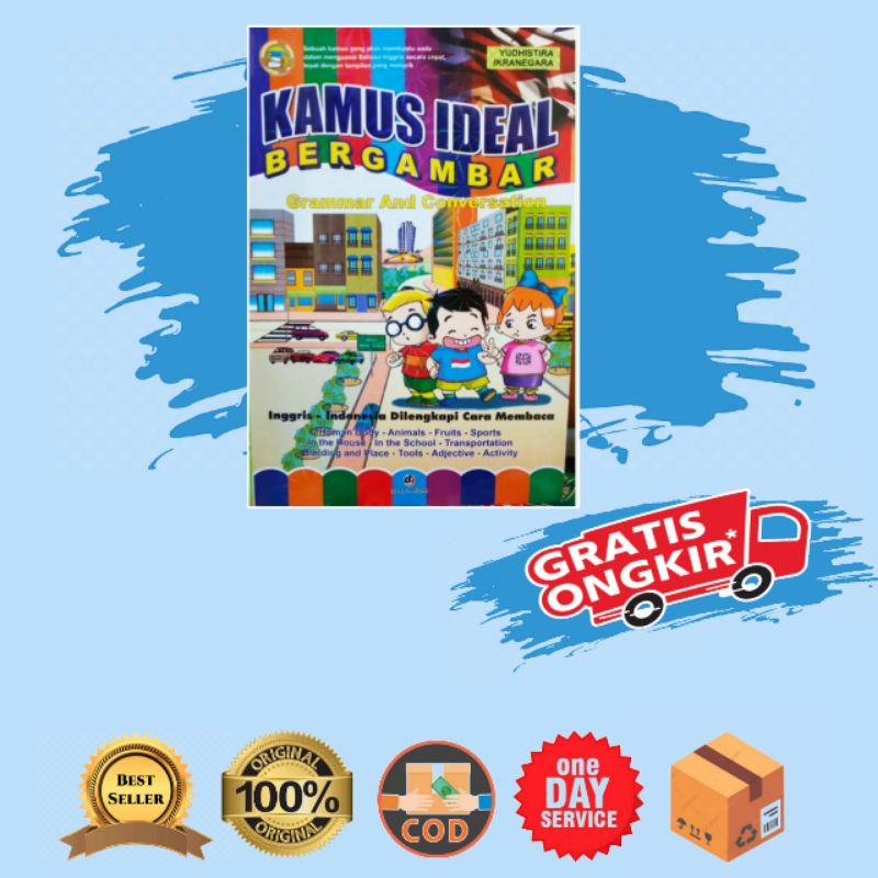 BUKU KAMUS IDEAL BERGAMBAR TK PAUD SD UMUM 2 BAHASA Inggris Indonesia