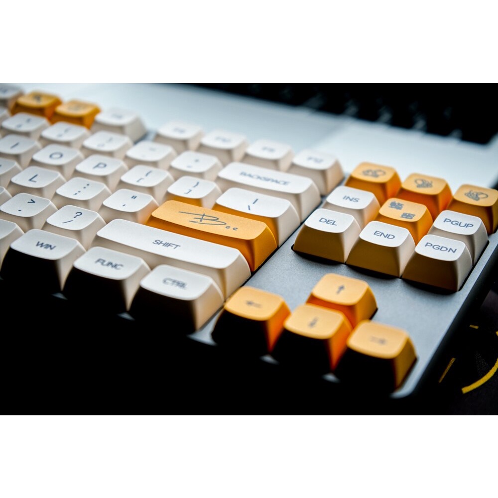 Bee Avocado 138 Xda Keycap Tombol Keyboard Mekanik Bahan Pbt Gaya Jepang Untuk Filco / Duck / Ikbc Mx