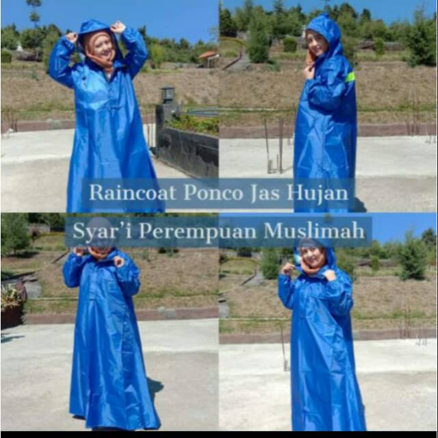 jas hujan syari perempuan mudlimah