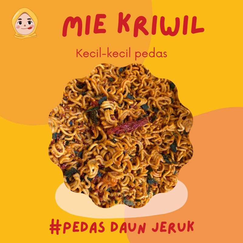 

mie kriwil pedas/asin daun jeruk