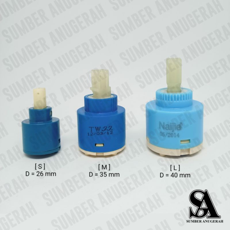 Catridge Kran Jantung Kran Panas Dingin Spare Part Kran Shower Mixer Single Lever Hot Cold