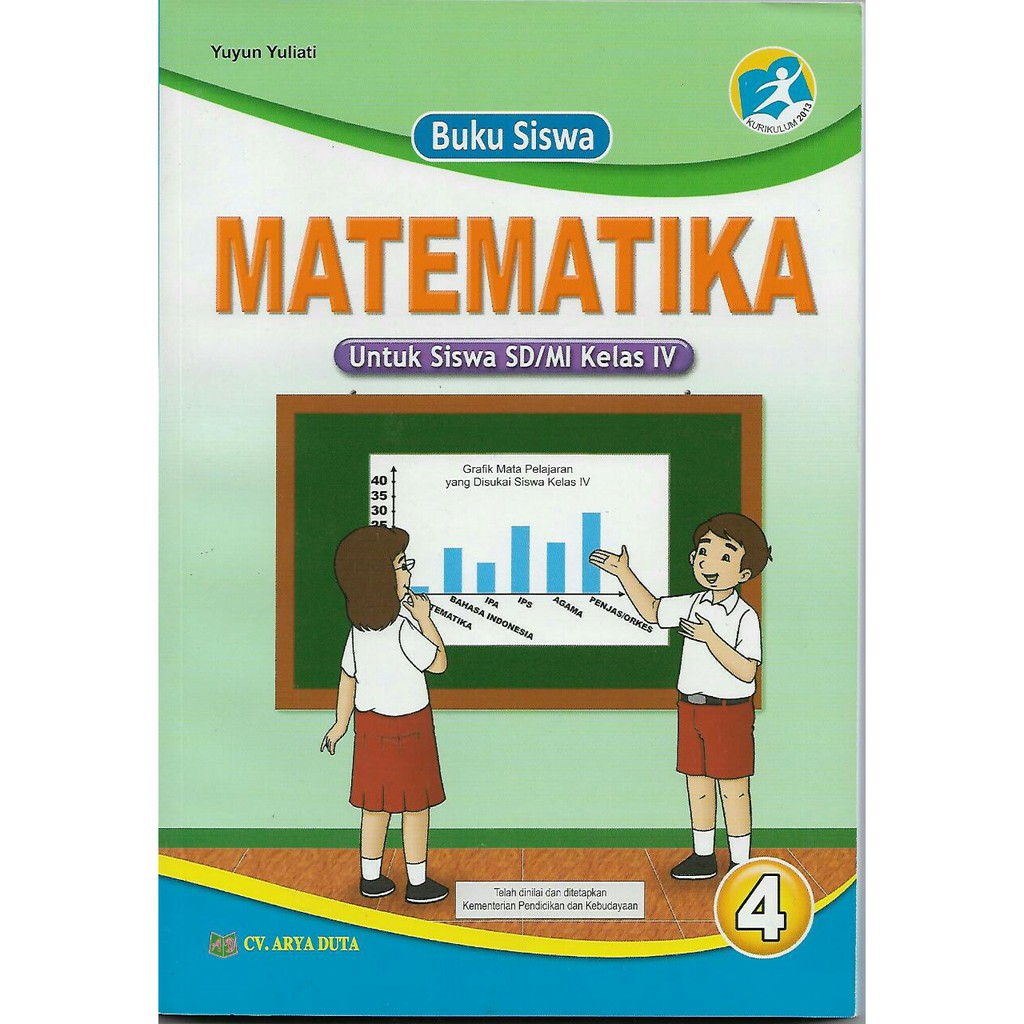 Jual Buku Matematika Kelas 4 Sd Mi Kurikulum 2013 Cv Arya Duta Indonesia Shopee Indonesia