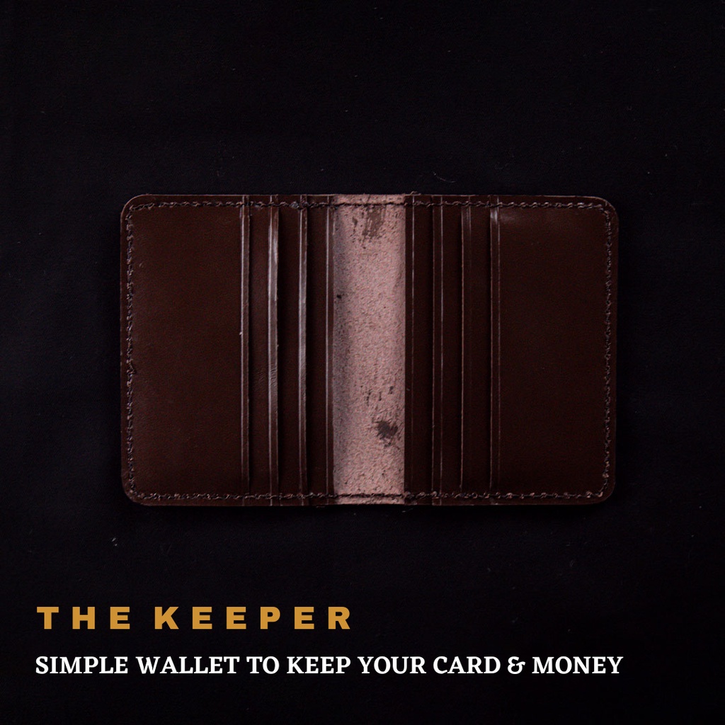 Dompet Kulit Asli Lipat Pria Wanita THE KEEPER