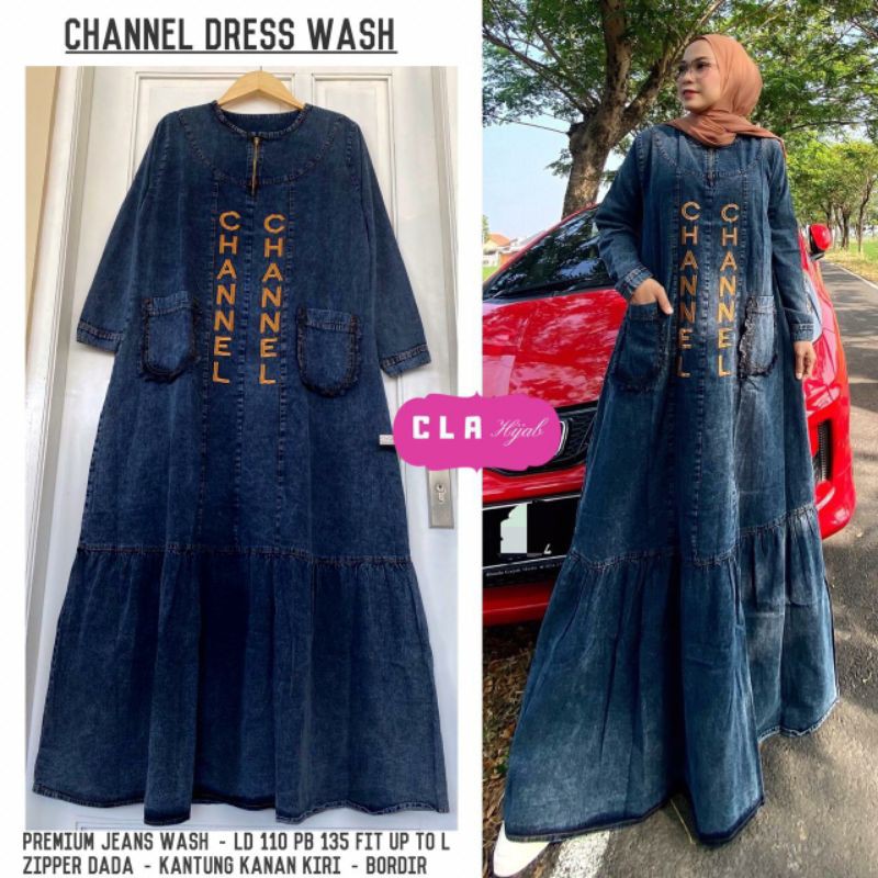 Baju Gamis Wanita - Channel Dress Wash