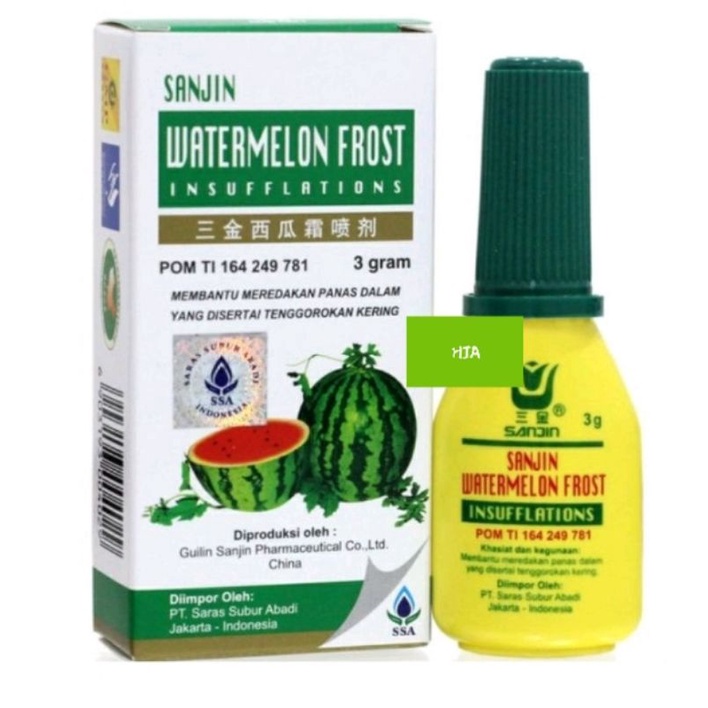 

Sanjin watermelon frost insufflations obat sariawan spray