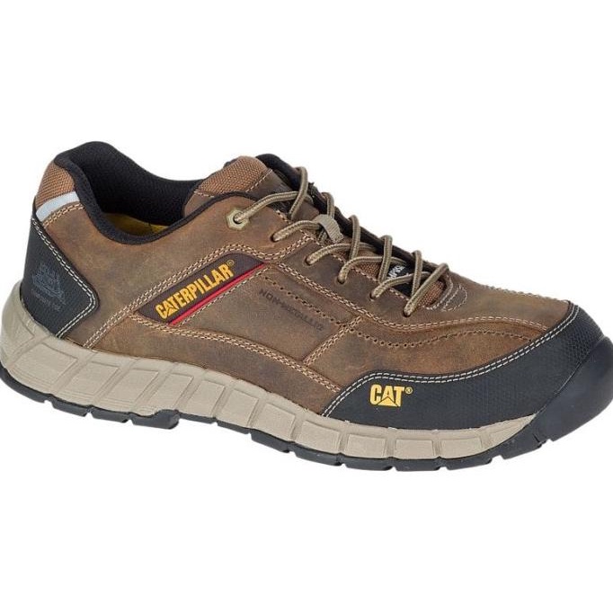 Sepatu Safety Caterpillar streamline Leather CT Brown Original