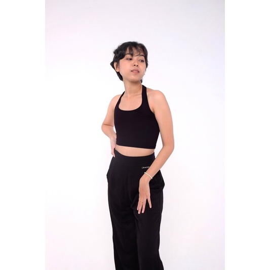 POSY HALTER NECK BACKLESS TANK TOP