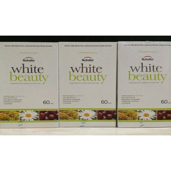 Termurah    NUTRAFOR WHITE BEAUTY 60 CAPSUL (BPOM) 14 HARI KULIT LEBIH CERAH DAN KENYAL