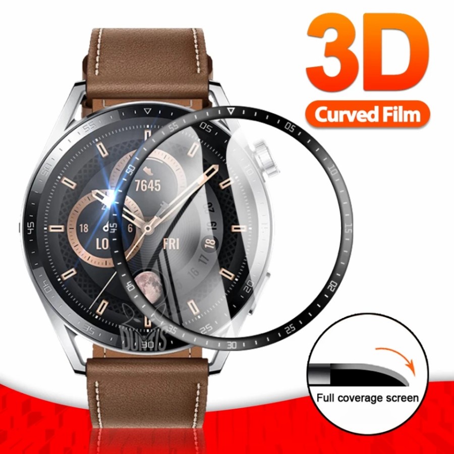 ANTI GORES SCREEN PROTECTOR FULL COVER HUAWEI WATCH GT 3 46MM