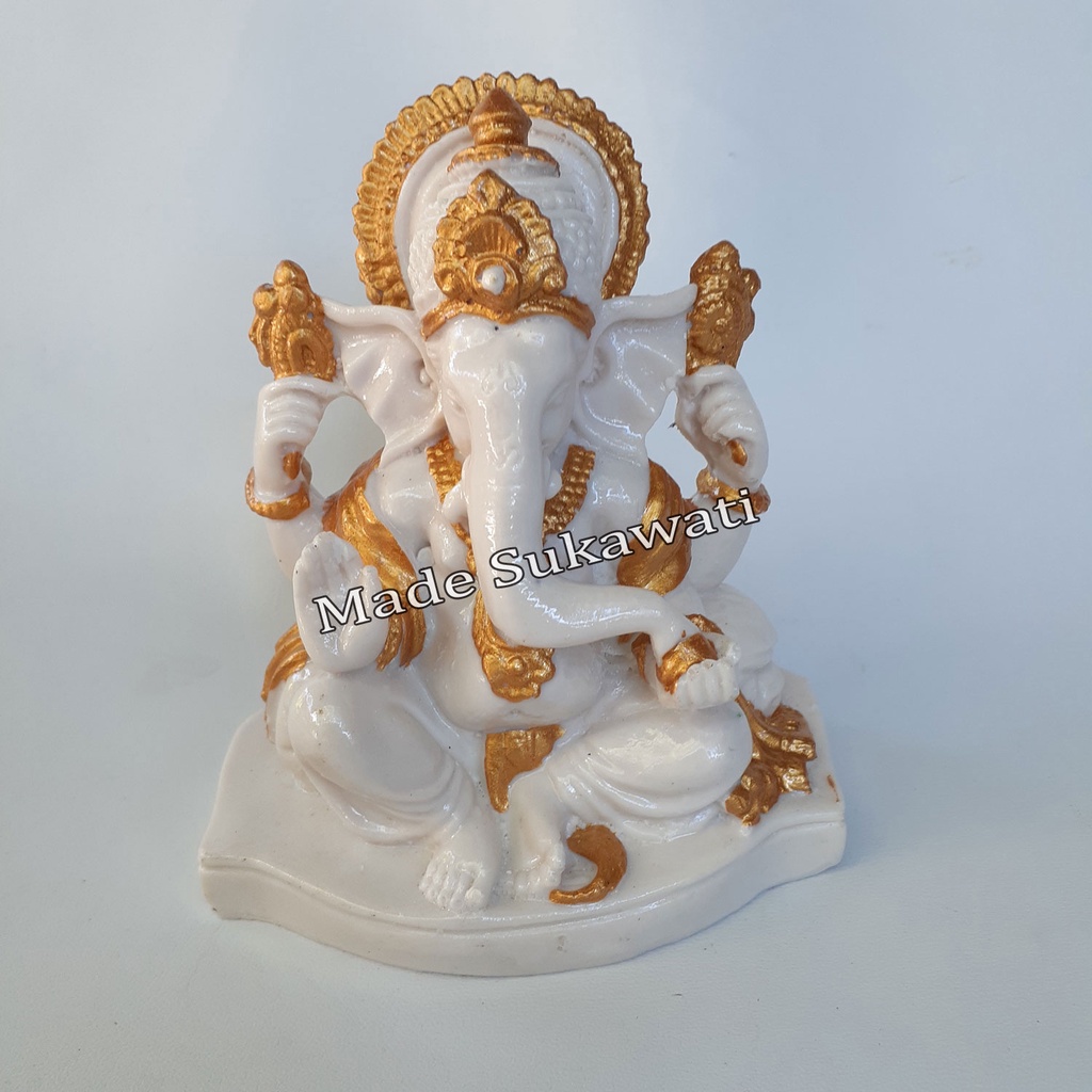 Patung Ganesha Resin tinggi 12cm kerajinan Bali