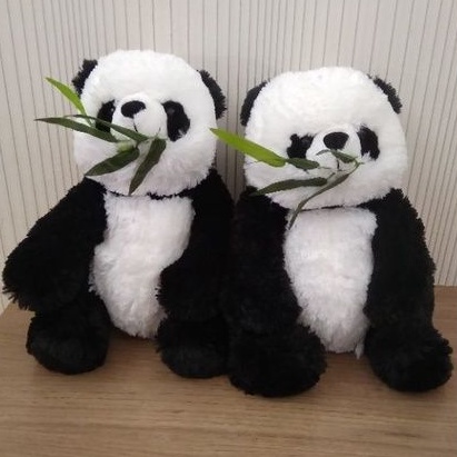 Boneka Panda gigit Bambu Lucu beruang besar 50cm by seulgi