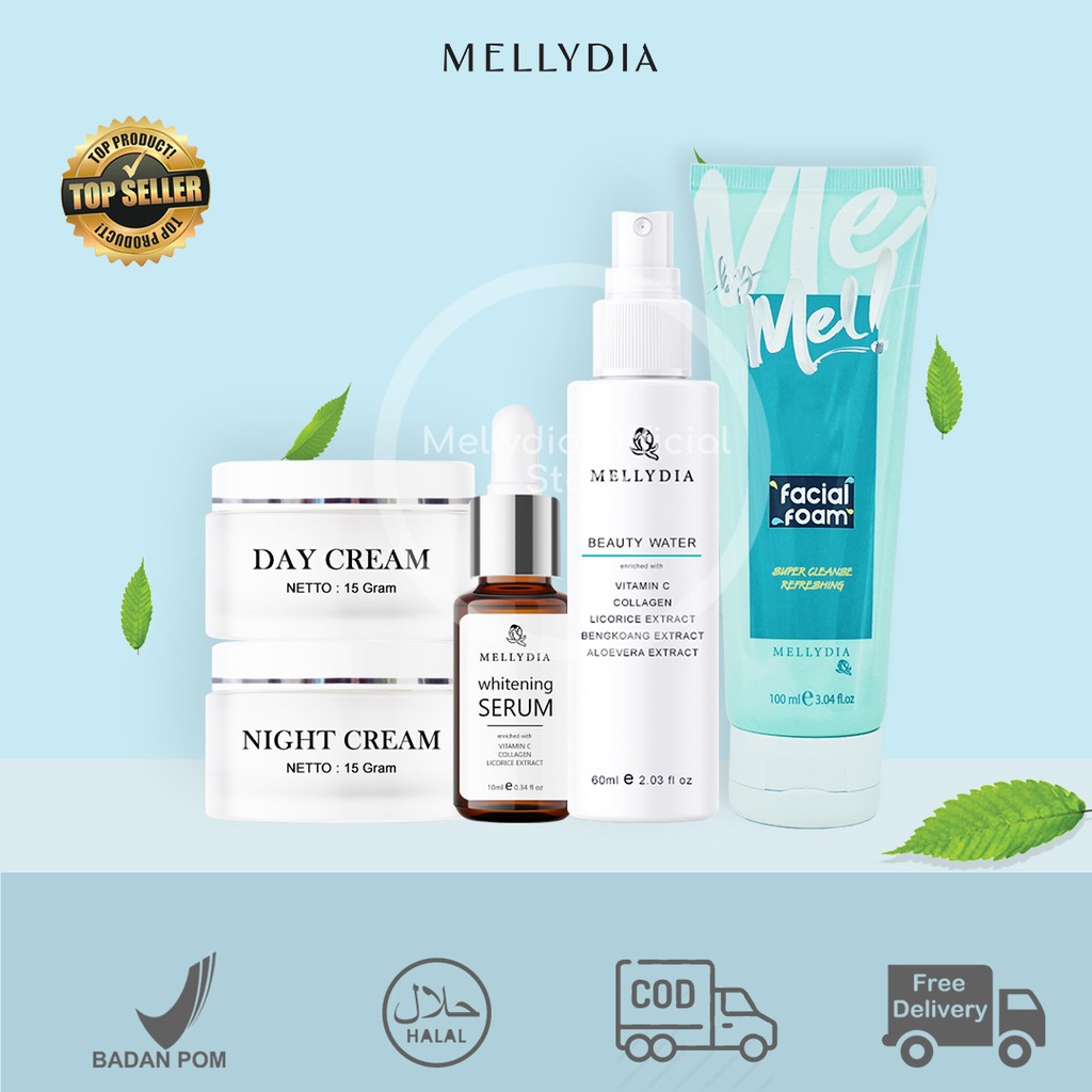 Paket Lengkap Penghilang Jerawat & Bekas Jerawat Cepat & Krim Pemutih