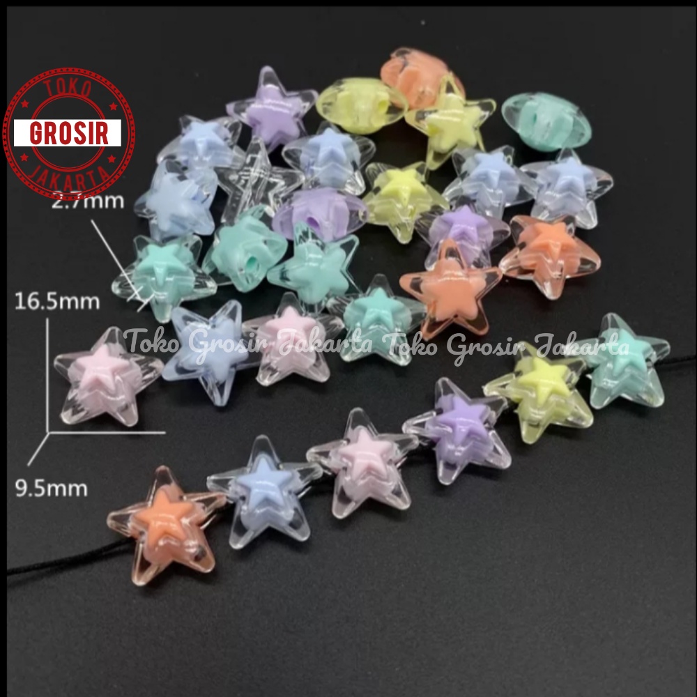 Manik Manik Isi Clear Transparan Aneka Warna Dan Model Bahan Membuat Kerajinan DIY