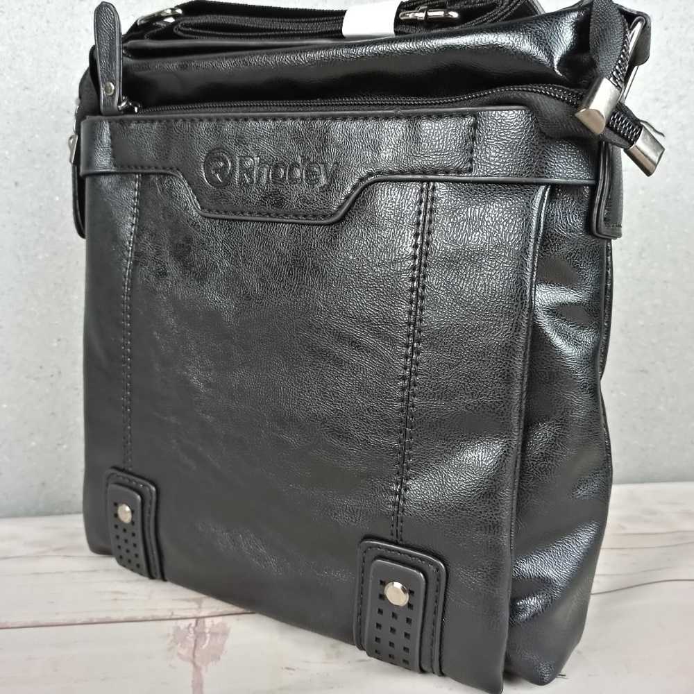 Tas Selempang Pria Import Kulit Asli / Rhodey Tas Selempang Messenger Crossbody Bag Pria / Tas Pria Selempang Model Baru Distro Mewah Waterproof / Sling Bag Tas bahu Pria Wanita Remaja Dewasa Keren Trendy Berkualitas Anti Api Murah Original