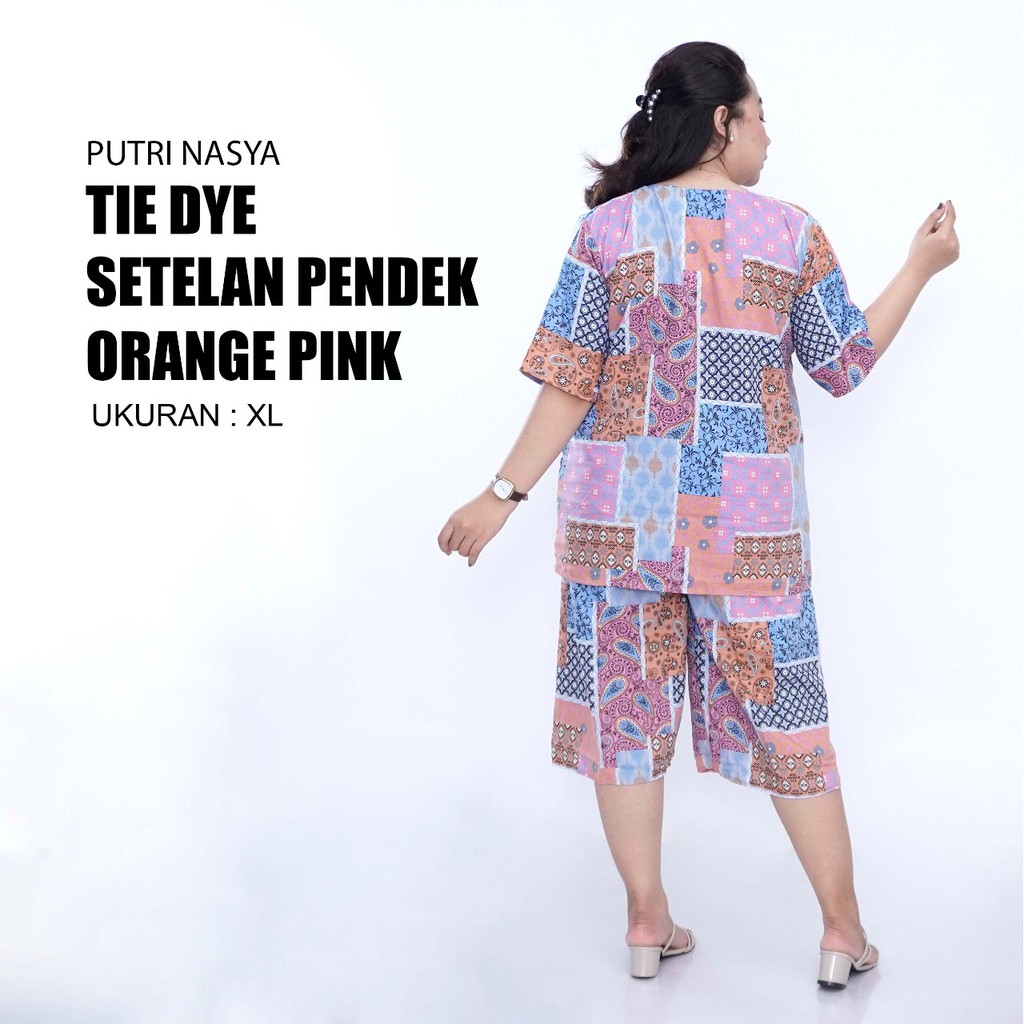 One Set Big Size / Tie Dye / Setelan Big Size / Setelan Jumbo / Tie Die Pendek / Tie Dye Big Size