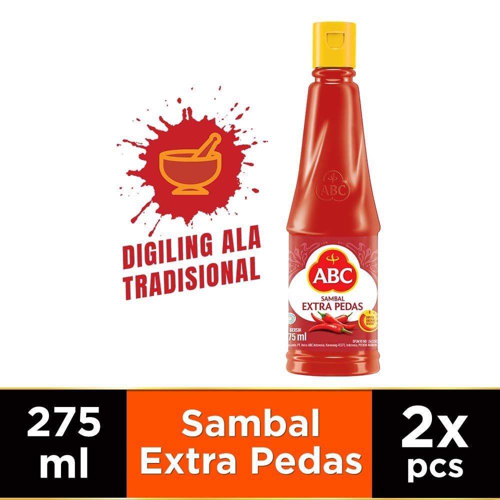 

PROMO ABC SAMBAL EXTRA PEDAS 275 ML - TWIN PACK TERMURAH