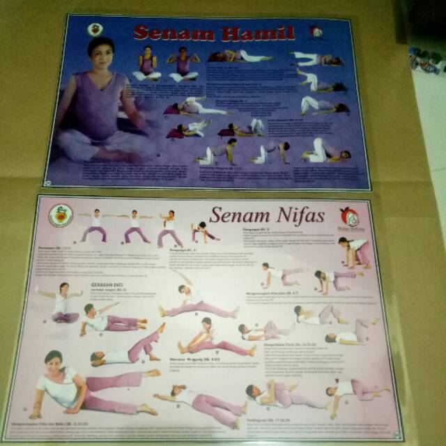 Jual Poster Senam Hamil Dan Nifas Murmer Shopee Indonesia