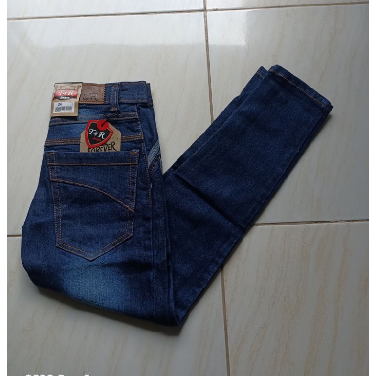 Celana Jeans Anak Tanggung 7-14 Tahun  Strecth