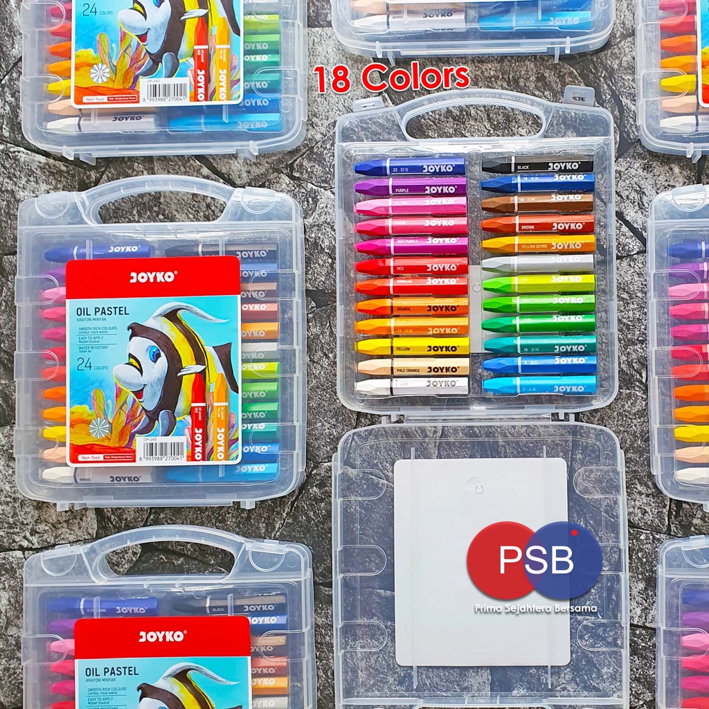 

Crayon / Krayon Titi Joyko oil pastel 24 warna