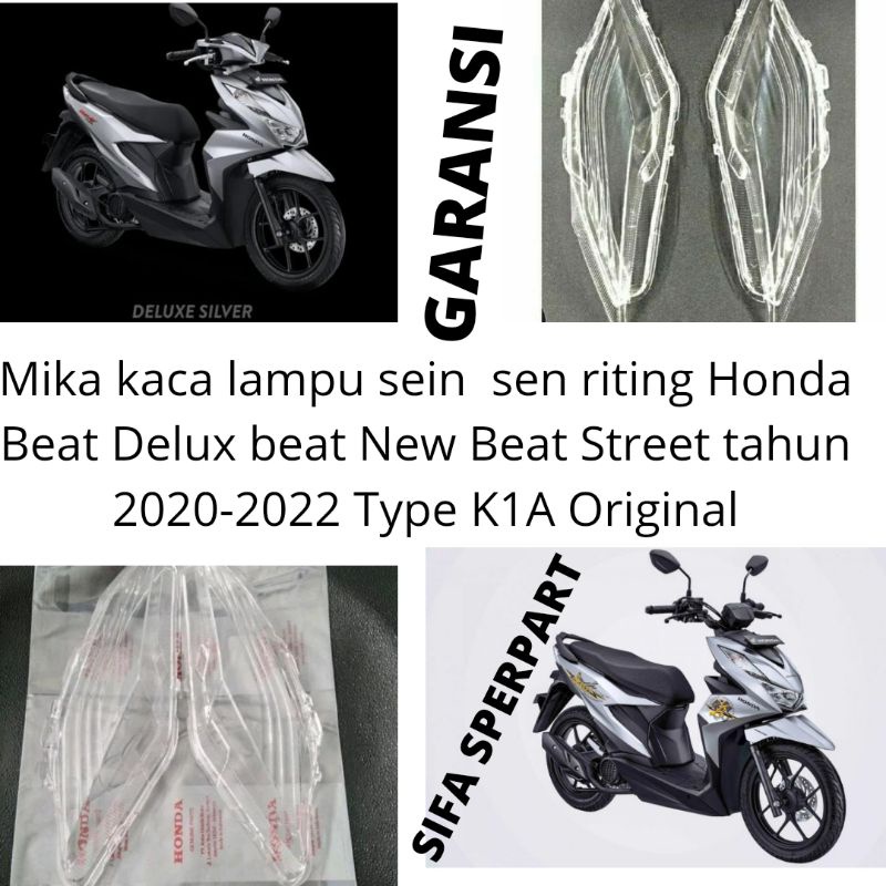 (Bisa Cod) Mika lampu sein sen Riting Depan Honda beat street beat new DELUX tahun 2020 2021 2022 K1