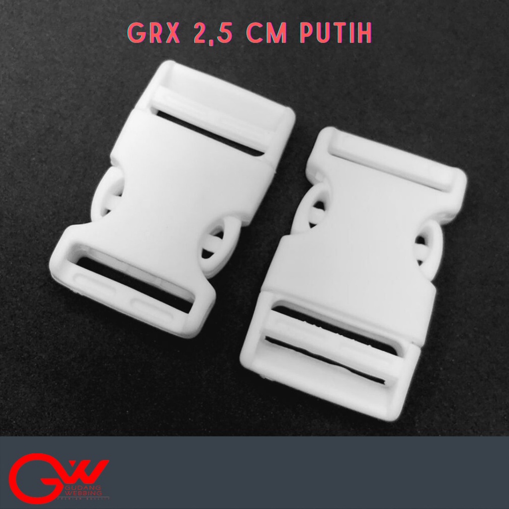 Kunci Sodok / Selot Ukuran 2,5 cm Acetal PUTIH / GRX 2,5 CM PUTIH