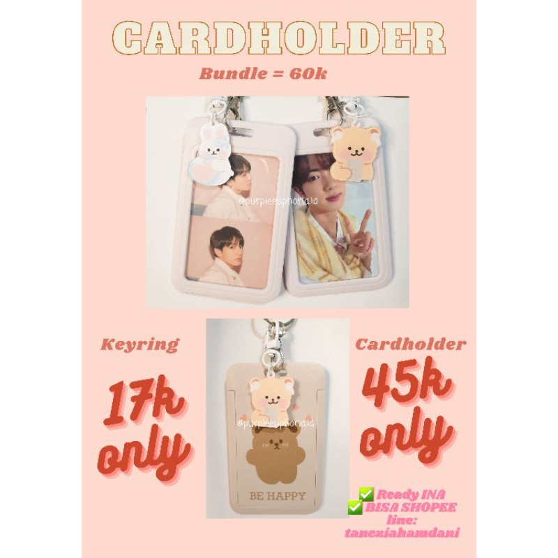 [Ready Stock] Cardholder Photocard Kpop Bts ld pob tear o Jungkook Taehyung PC