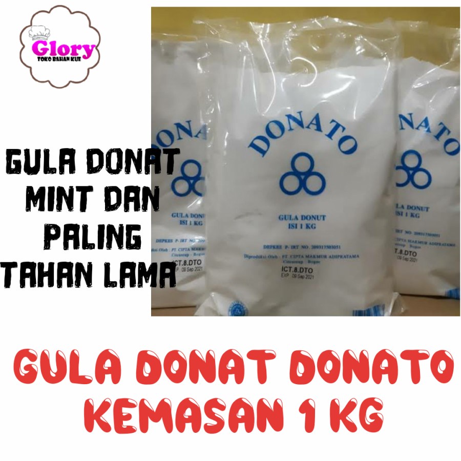 

gula donat donato 1kg / gula halus mint donat