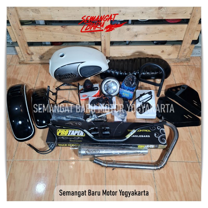 PAKET JAPSTYLE MEGAPRO TIGER NEW MEGAPRO MONO SCORPIO GL THUNDER 125 PULSAR.