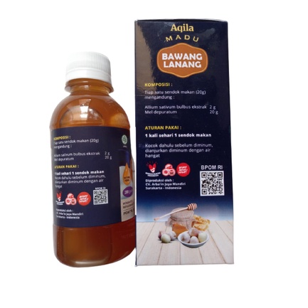 Madu Extrak Garlic Bawang Lanang Aqila 280gr Madu Asli Plus Bawang Lanang Garlic