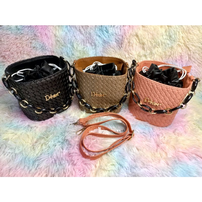 Tas Selempang/Shoulder/Hand Bag Wanita Tabung Rantai Serut Diar