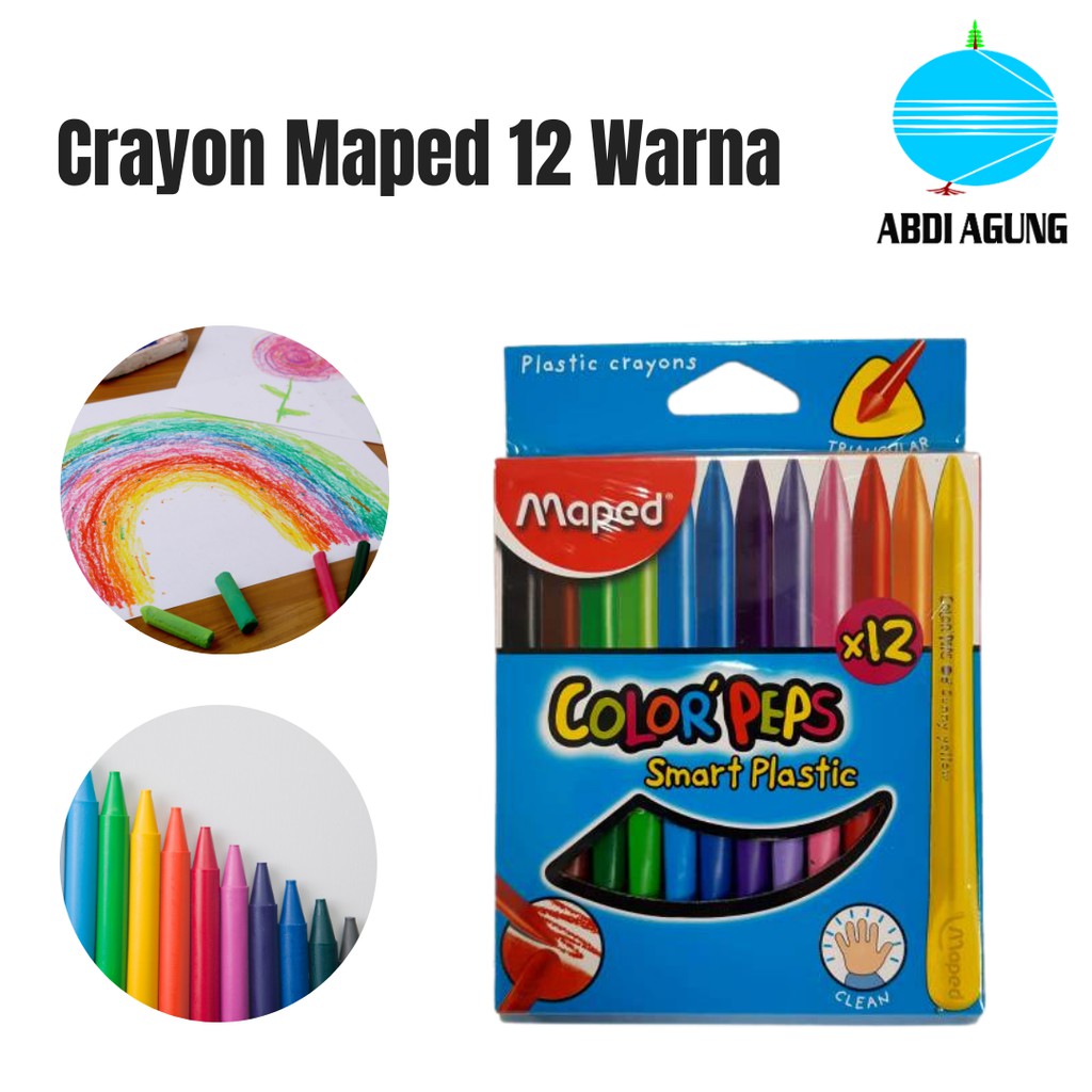 

Crayon Plastic Maped Triangular 12 Color