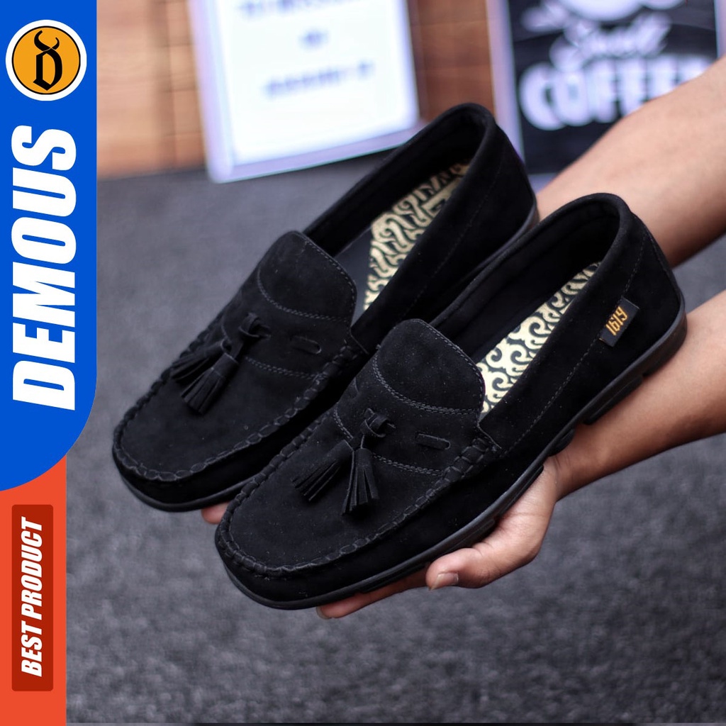 DEMOUS Sune - Sepatu Slip On Pria Casual