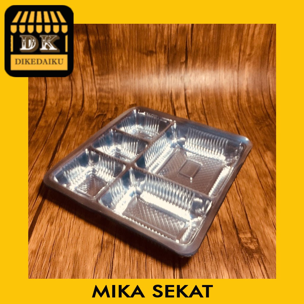 Mika Sekat 5 / Kotak Nasi Box / ISI 50 PCS