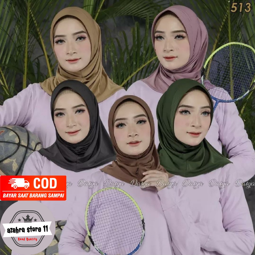 HIJAB BERGO SPORT JERSEY PREMIUM/HIJAB OLAHRAGA/HIJAB PED JERSEY POLOS/HIJAB INSTAN SPORT JERSEY