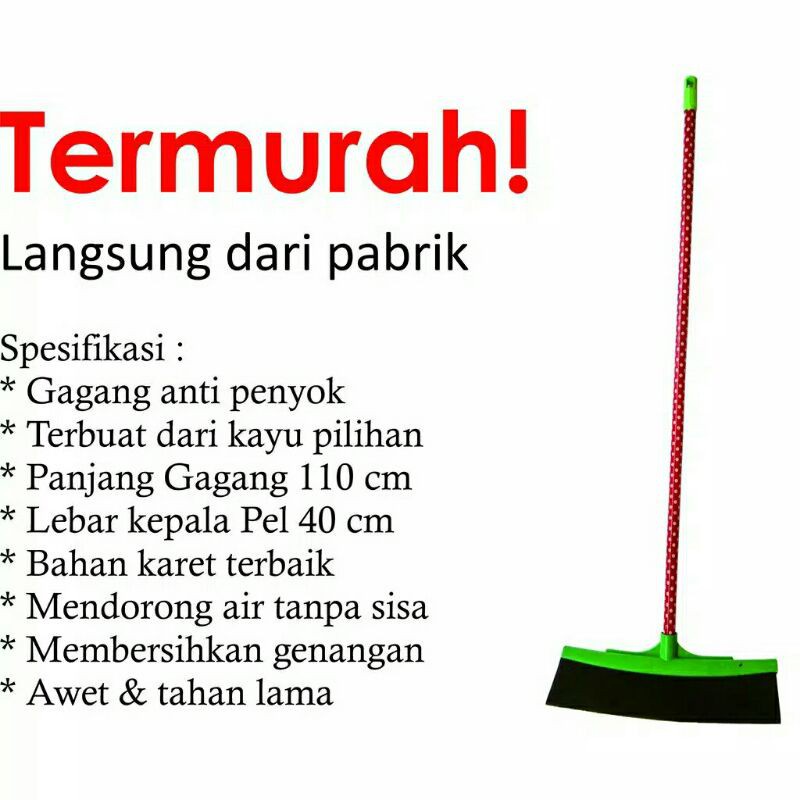 WIPER LANTAI / PEL LANTAI KARET/DORONGAN AIR