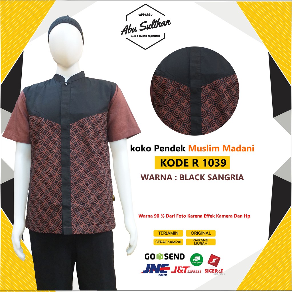 BAJU KOKO LENGAN PENDEK MUSLIMADANI / KOKO BORDIR / KOKO MURAH /  KOKO TERBARU 2021 /  KOKO ORIGINAL