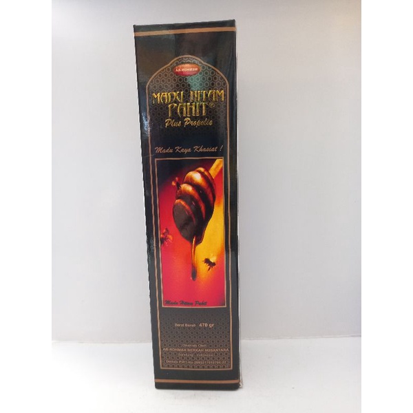 

Madu Hitam Pahit Plus Propolis Ar Rohmah 500gr