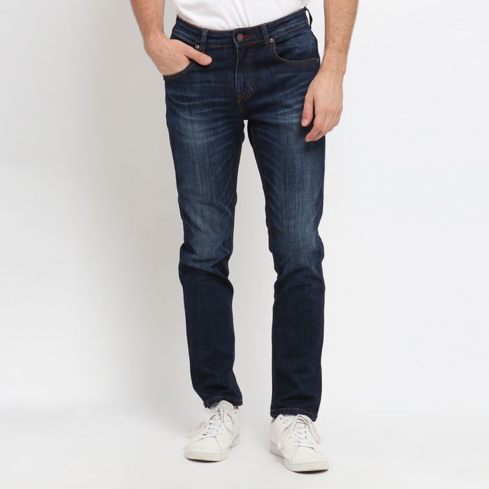 Celana Jeans Jumbo Pencil size 40 45 warna Hitam Biru Panjang Y9J3 celanapria sobek jeans skinny ori