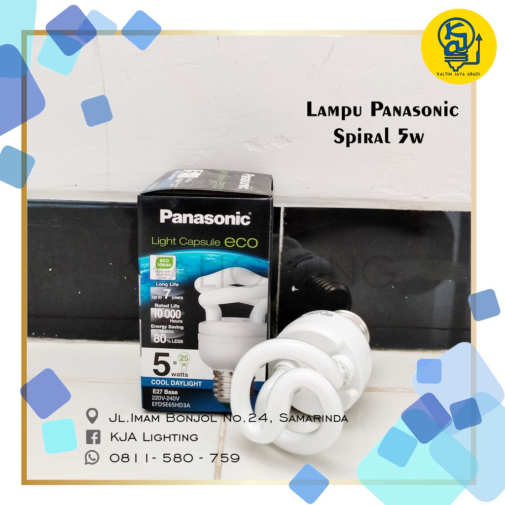 Lampu Spiral Panasonic 5 Watt