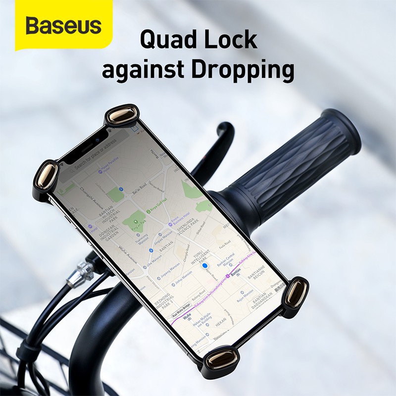 BASEUS PHONE HOLDER SEPEDA MOTOR BICYCLE BIKE MOTORCYCLE