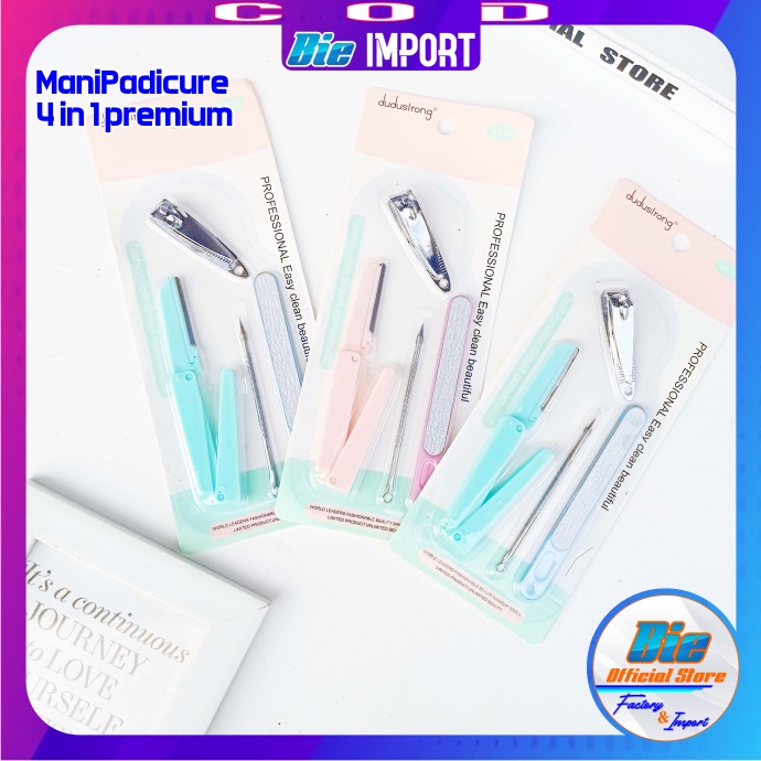 isi 4 Pcs Manicure Padicure Premium Set Impor