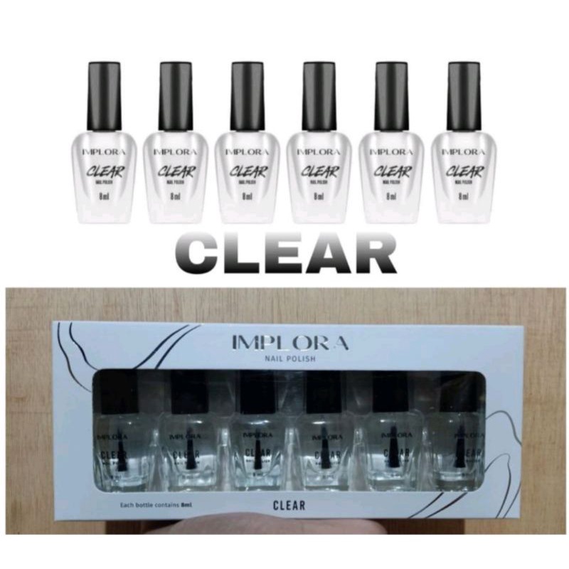 Per Pack Nail Polish Implora||Kutek Implora isi 6 pcs||Kutek Kuku