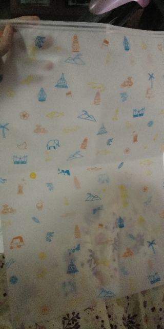 Iconic Indonesia Zipper Storage Bag M 28 X 40 Cm Kantong Kantung Plastik Resleting Motif Tahan Basah