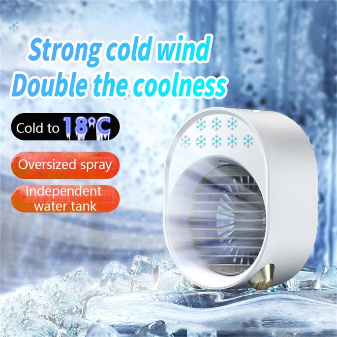 OLOEY Kipas Cooler Pendingin Ruangan Mini AC Arctic LED RGB 500ml