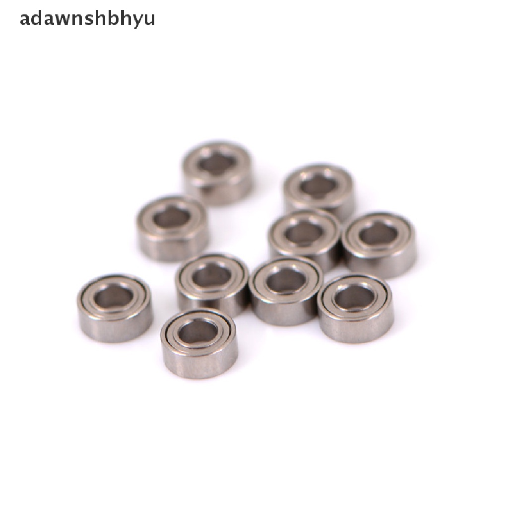 Adawnshbhyu 10pcs Bantalan Mini bearing Baja Rolling Ball bearing MR63ZZ 3*6*2.5mm