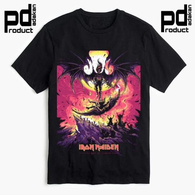 KAOS IRON MAIDEN - FLIGH / KAOS OVERSIZE PRIA / KAOS WANITA / BAJU IRON MAIDEN / KAOS MUSIK / T-SHIR