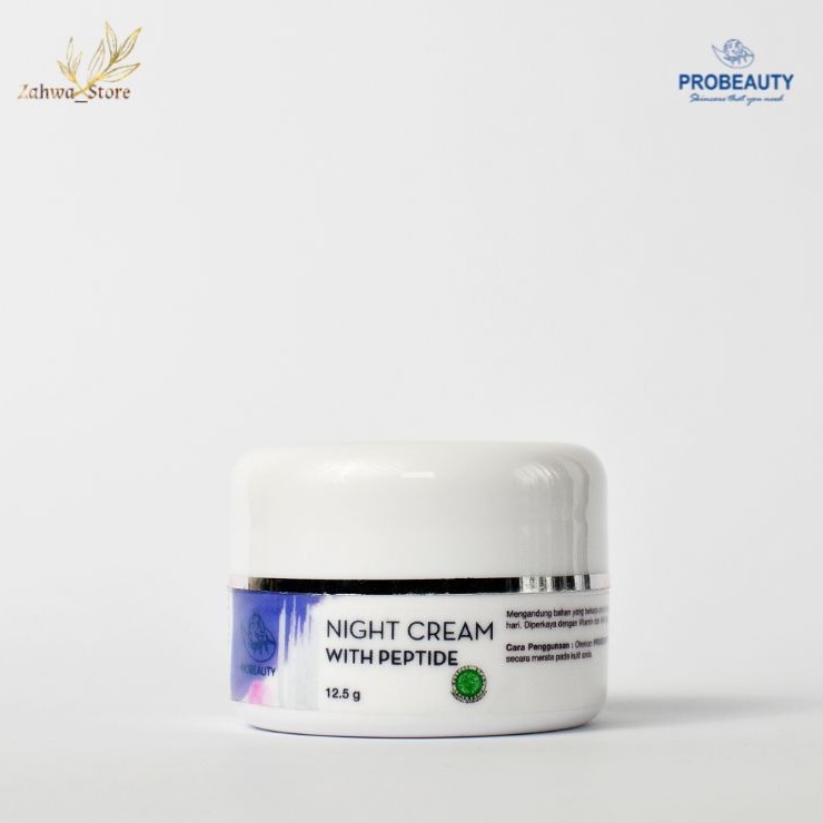 Probeauty Night Cream with Peptide / krim anti aging dengan kandungan whitening