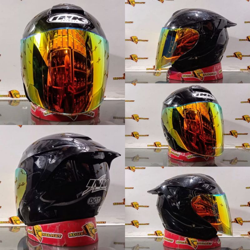 HELM INK DYNAMIC SOLID GREY DOFF/PAKET GANTENG 100% ORIGINAL SNI-DOT-BLACK GS/VENOM/GOLD